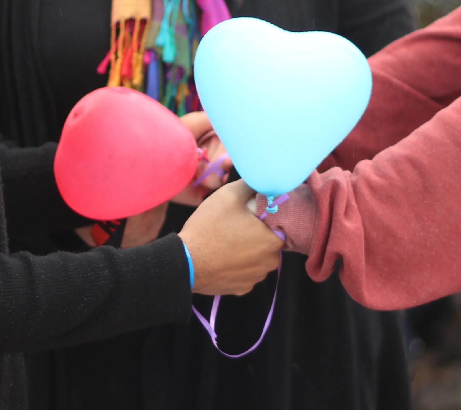 Hands and Heart Balloons